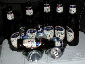 \'24\' drinking game empty bottles and cans 6 Beer Episode