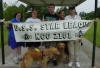 Barbara, Denise, Titan, Wil, Max, Jana, and Carl enjoy June's fun actifity at Pendleton King Park.